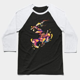 Samurai Fire Baseball T-Shirt